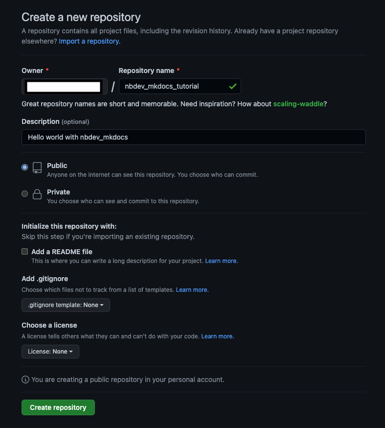 Empty Git Repo